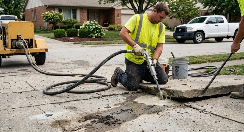 Sidewalk Slab Lifting